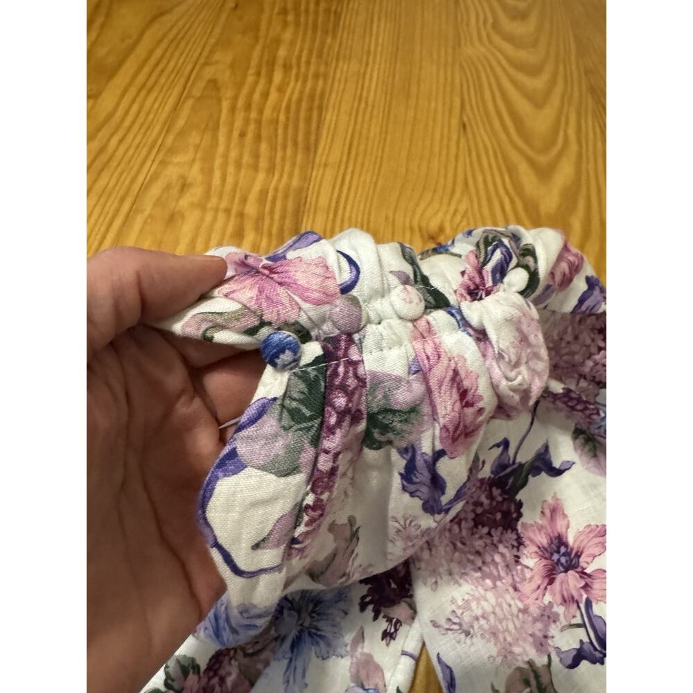 NWT CAMI NYC Scout Romper in Clematis Floral Linen Women's Size MED - Picture 14 of 14